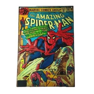 Marvel, The Amazing Spider-Man Metal Embossed Sign | EUC | Open Roads